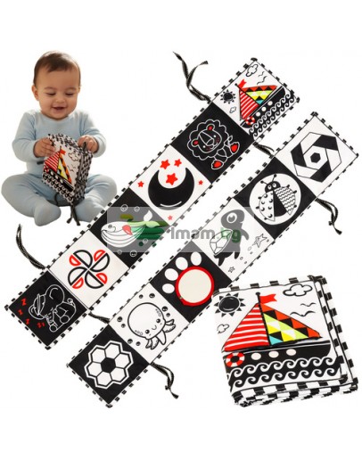 Сензорна книга, контрастна играчка за бебета